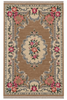 Load image into Gallery viewer, 4 x 6 French Aubusson Handmade Art Silk Rug Gold #PIX-14433