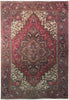 Load image into Gallery viewer, 7 x 10.8 Persian Heriz Carpet Hand-Knotted Iran Wool #B-73876