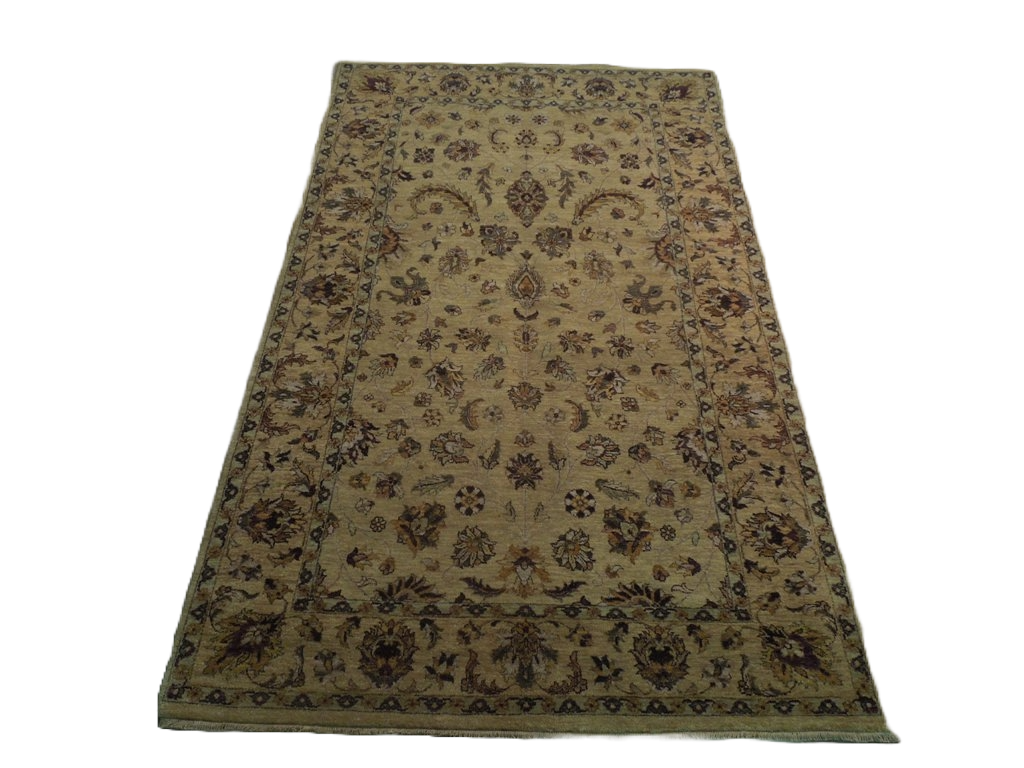 5.6 x 9.2 Ivory Vegetable Dyed Chobi Rug 74003