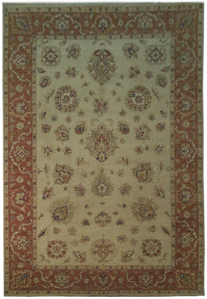 7 x 10 Quality Natural Wool Handmade Chobi Rug