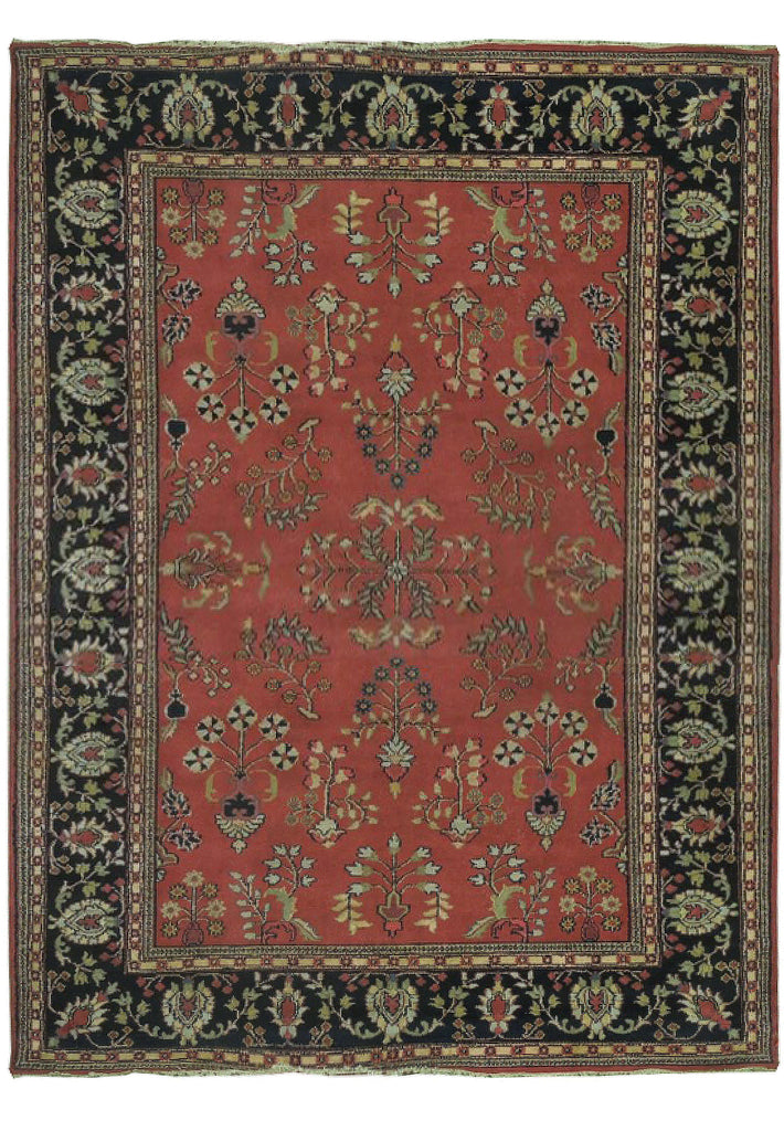 9 x 12 New Handmade India Sarouk Rug