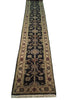 Load image into Gallery viewer, 20&#39; Feet Handmade Wool Runner BLACK #B-74121