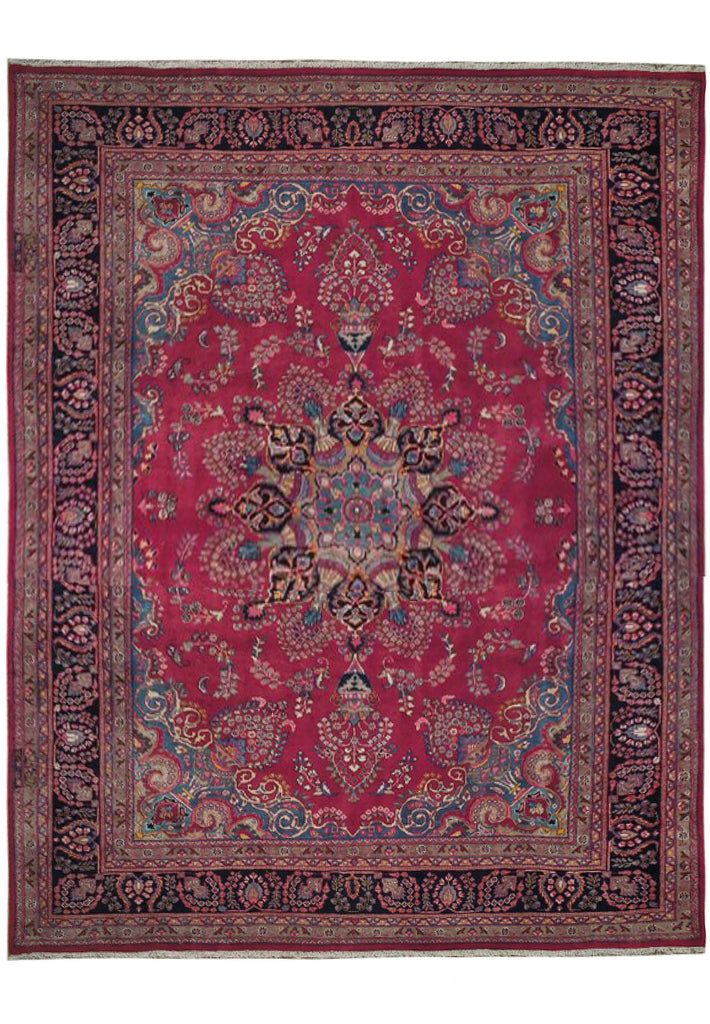 12 x 15 Persian Rug Hand-knotted Wool #B-74428