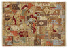 Load image into Gallery viewer, 8.9 x 11.6 Agra Patchwork Design Rug #B-78714