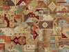 Load image into Gallery viewer, 8.9 x 11.6 Agra Patchwork Design Rug #B-78714