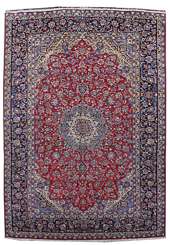 9.7 x 13.9 Persian Isfahan Rug #B-80679