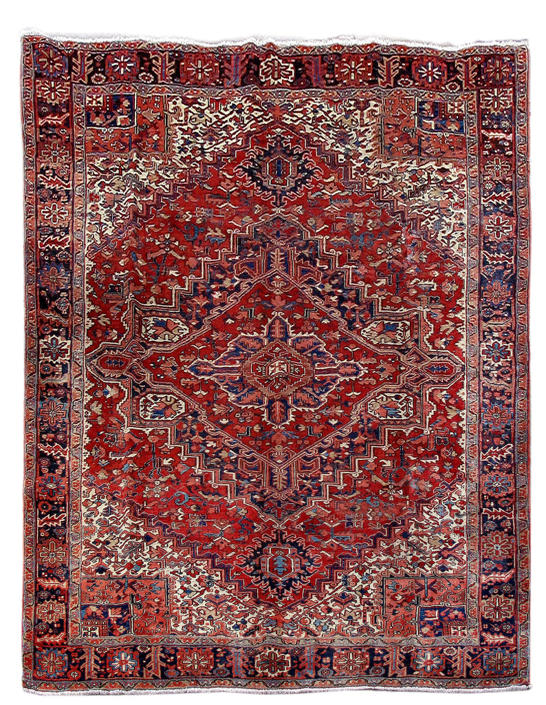 8.9 x 11.5 Persian Heriz Rug 80899