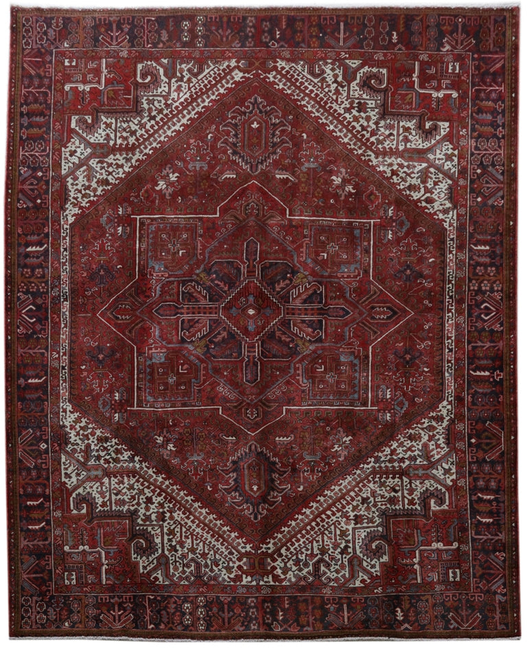 10 x 12.4 Persian Heriz Rug #B-81227