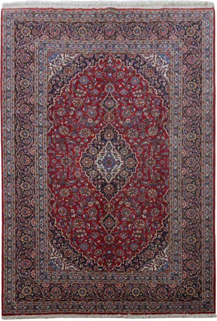 8.3 x 12.2 Persian Signed Kashan Rug #B-81351