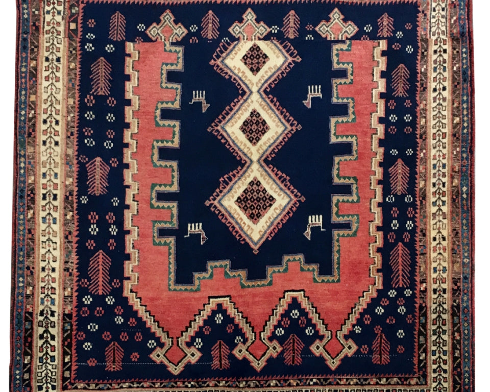 5.0 x 5.1 Unusual Persian Sirjan SQUARE Rug #B-81727