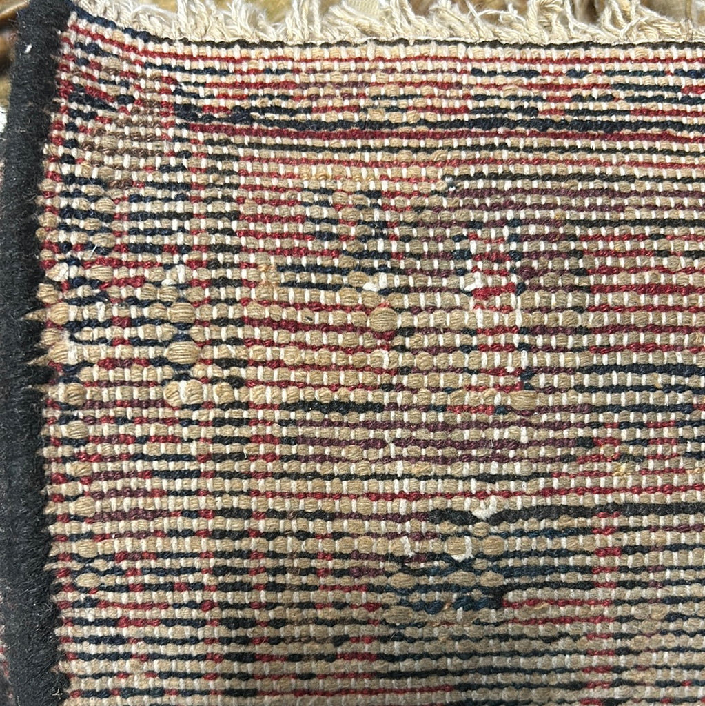 3.9 x 15.9 Dark Blue Traditional Persian Hamadan Runner Rug 81894