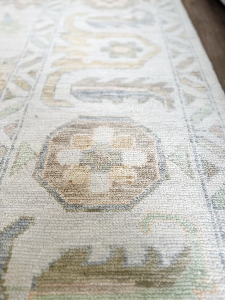 12.1 x 18.2 Great Wool Quality Handmade Oushak Rug NEUTRALS #i-918