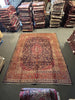Load image into Gallery viewer, 9.6 x 12.7 Navy Blue Traditional Classic Persian Kashan Rug #S10-4029