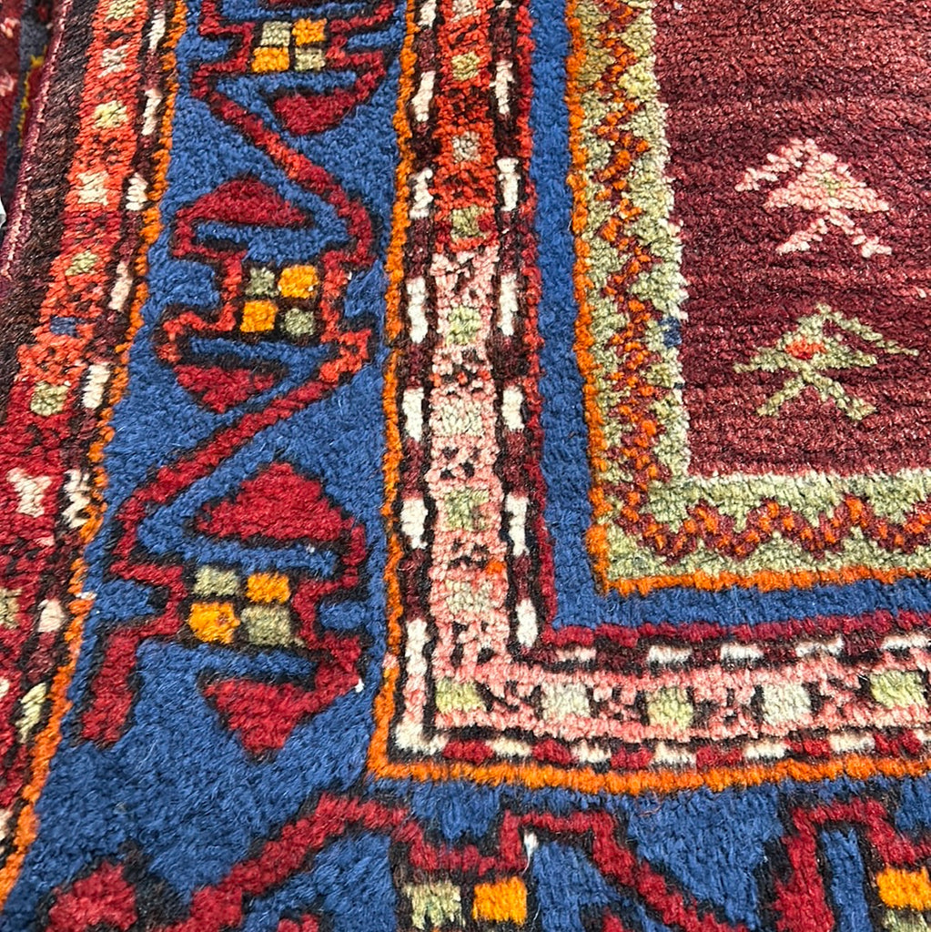 4' x 8' Red-Semi-Antique-Caucasian-Kazak-Runner.jpg