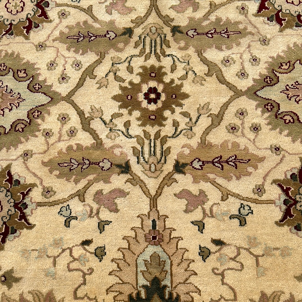 10 x 14.2 Ivory Green Agra Rug 79575