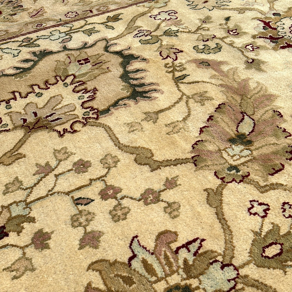 10 x 14.2 Ivory Green Agra Rug 79575