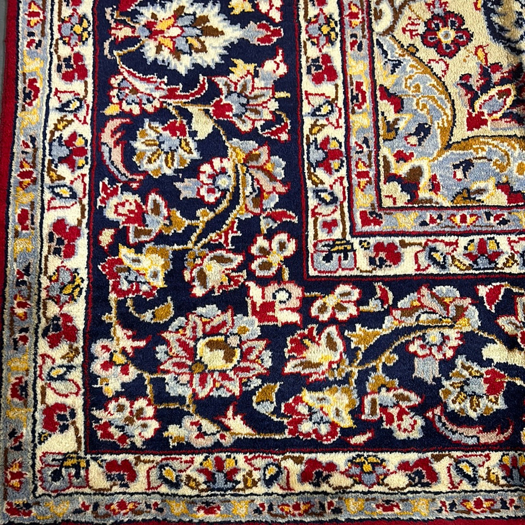 8.2 x 11.4 RED BLUE Persian Tabriz Rug 7064