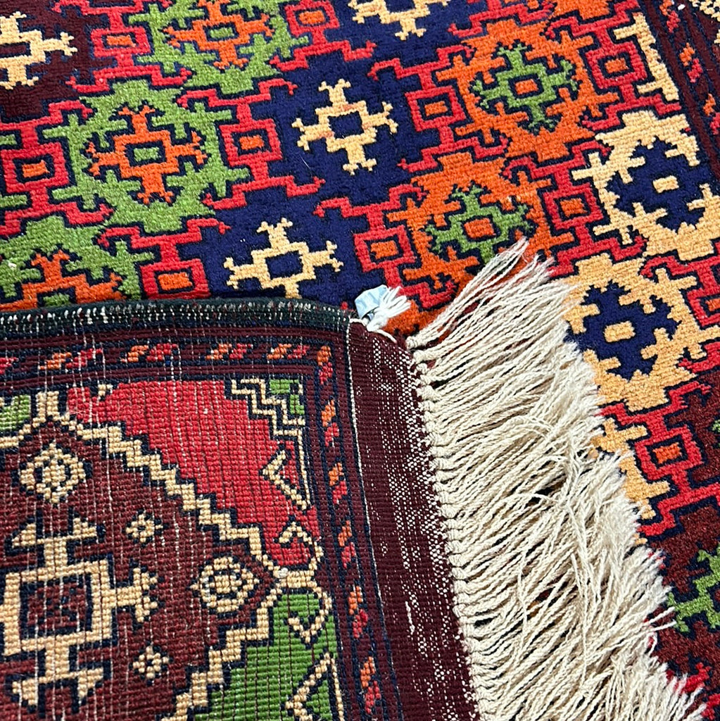 3.10 x 5.7 Semi Antique Azerbaijani Kazak Rug 72707