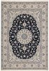 Load image into Gallery viewer, 8 x 11.4 Blue Authentic Persian Nain 9 La Wool and Silk Area Rug PIX-14346