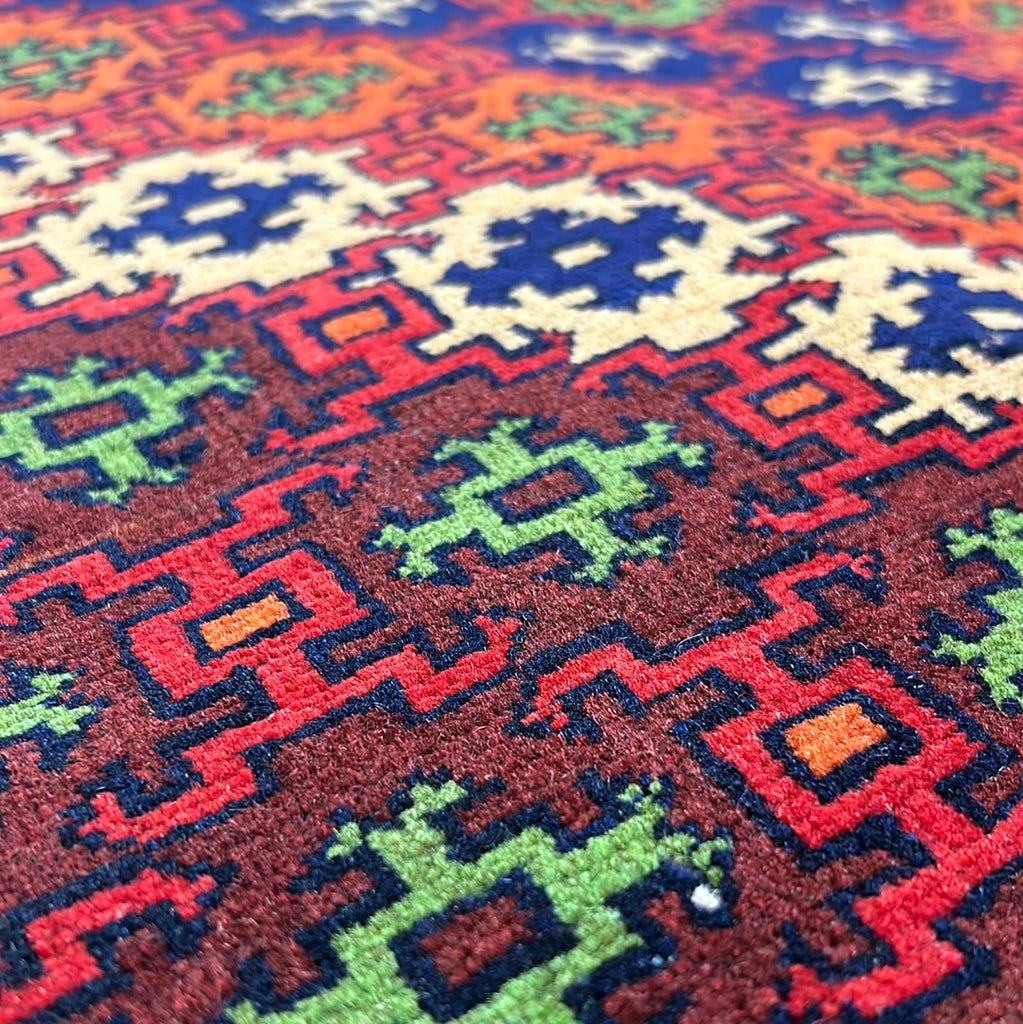 3.10 x 5.7 Semi Antique Azerbaijani Kazak Rug 72707