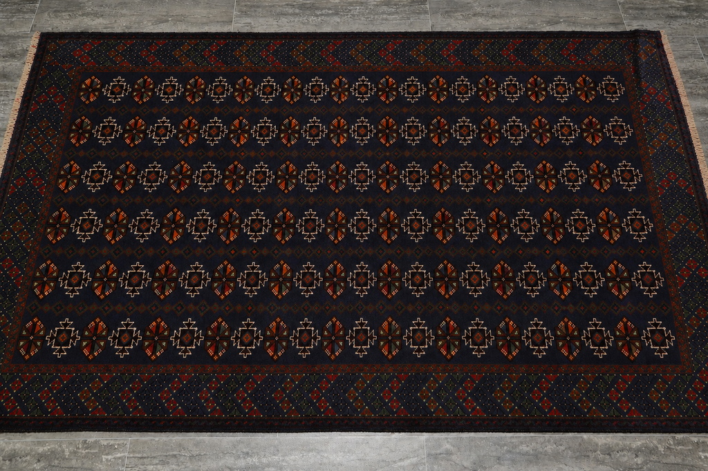 4 x 6  Afghan Turkman Baluch Rug Wool #F-3249