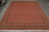 Load image into Gallery viewer, Pink hand-knotted wool Bokhara area rug B-78245