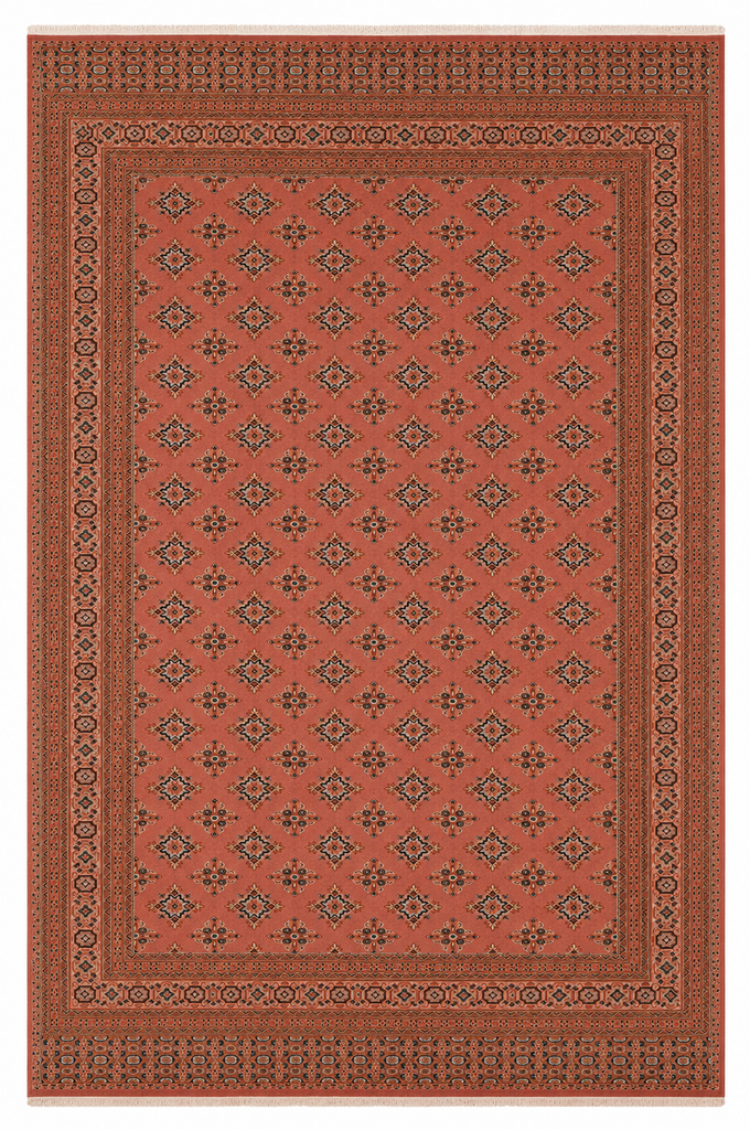 8x11 pink hand-knotted wool area rug B-78245