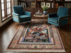Load image into Gallery viewer, 4.8 x 7.9 Authentic Fine Persian Pictorial Esfahan Rug Wool and Silk on Silk 500 KPSI Iran #PIX-1690