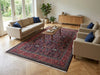 Load image into Gallery viewer, 7 x 10.5 Dark Indigo Blue Persian Bijar Rug 72308