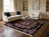 Load image into Gallery viewer, 7 x 7 Black Minnici Design Rug #PIX-16004
