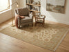 Load image into Gallery viewer, 5.8 x 8 Handmade Rug Natural Wool Chobi Peshawar Beige Light Green -Pakistan #PIX-16666