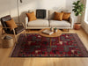 Load image into Gallery viewer, 4 x 6 Handmade Afghan Village Art and Craft Rug Animal Pattern Tribal Pictorial Carpet #F-3250