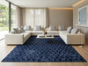 Load image into Gallery viewer, 10 x 14.4 Solid Royal Blue Contemporary Handmade Rug #F-3220