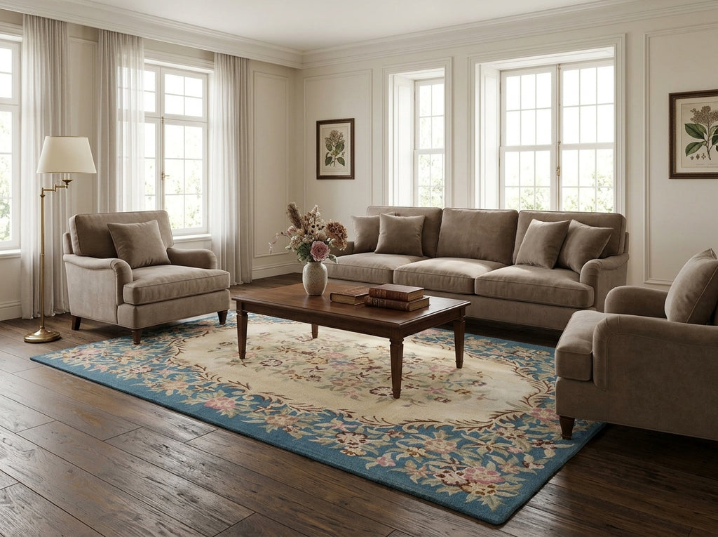 8.6 x 12 Estate Hooked European Rug #PIX-270