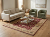 Load image into Gallery viewer, 5 x 8 Natural BURGUNDY Wool Hand-Knotted Chobi Peshawar Rug - Pakistan #B-74063