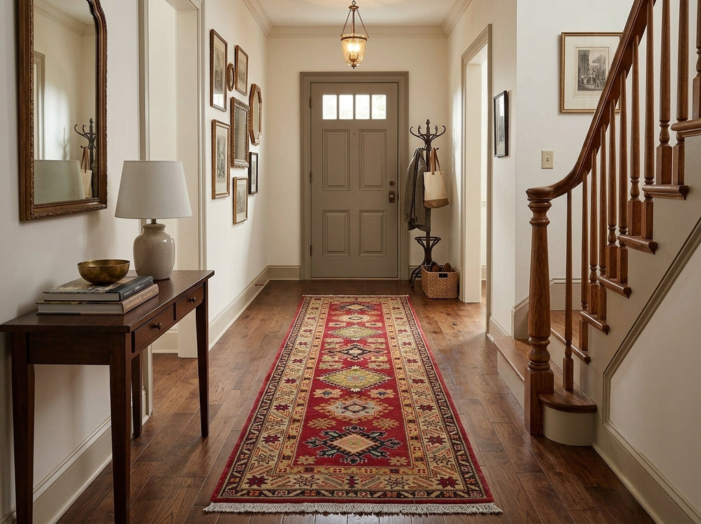 2.9 x 9. 10 Feet Kazak Rug Beautiful Runner #F-3276