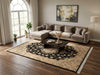 Load image into Gallery viewer, 5.9 x 8.9 Wool and Silk Quality Handmade Rug Black - view 2