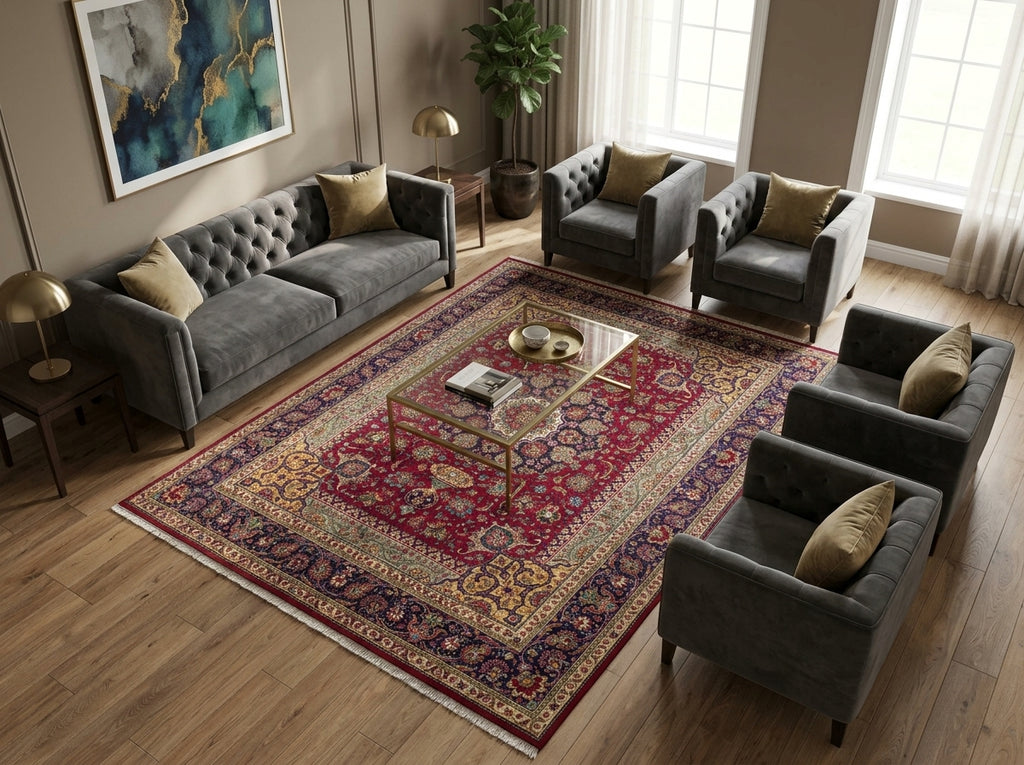 8.5 x 11 Persian Kerman Rug-Iran #PIX-16114