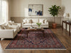 Load image into Gallery viewer, 6.8 x 9.8 Navy Blue Fine Persian Sarouk Rug - view 2