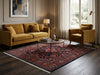 Load image into Gallery viewer, 6.8 x 7 Navy Blue Persian Sarouk Quality Rug - view 2