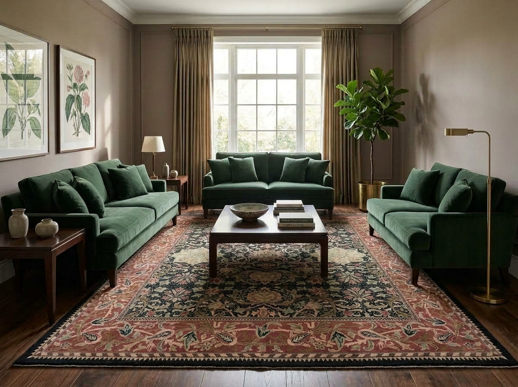 10 x 12 Black Handmade Luxurious Softness Agra Rug 23981