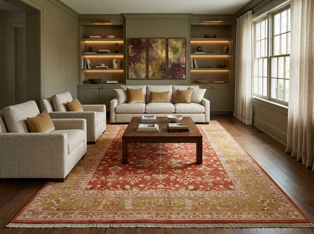 10 x 14.6 Traditional Fine Quality Jaipur Rug Coral 74915