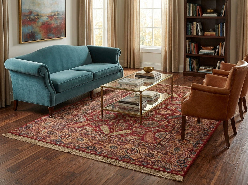 5 x 7 Indian Red Jaipur Handmade Rug #PIX-4767