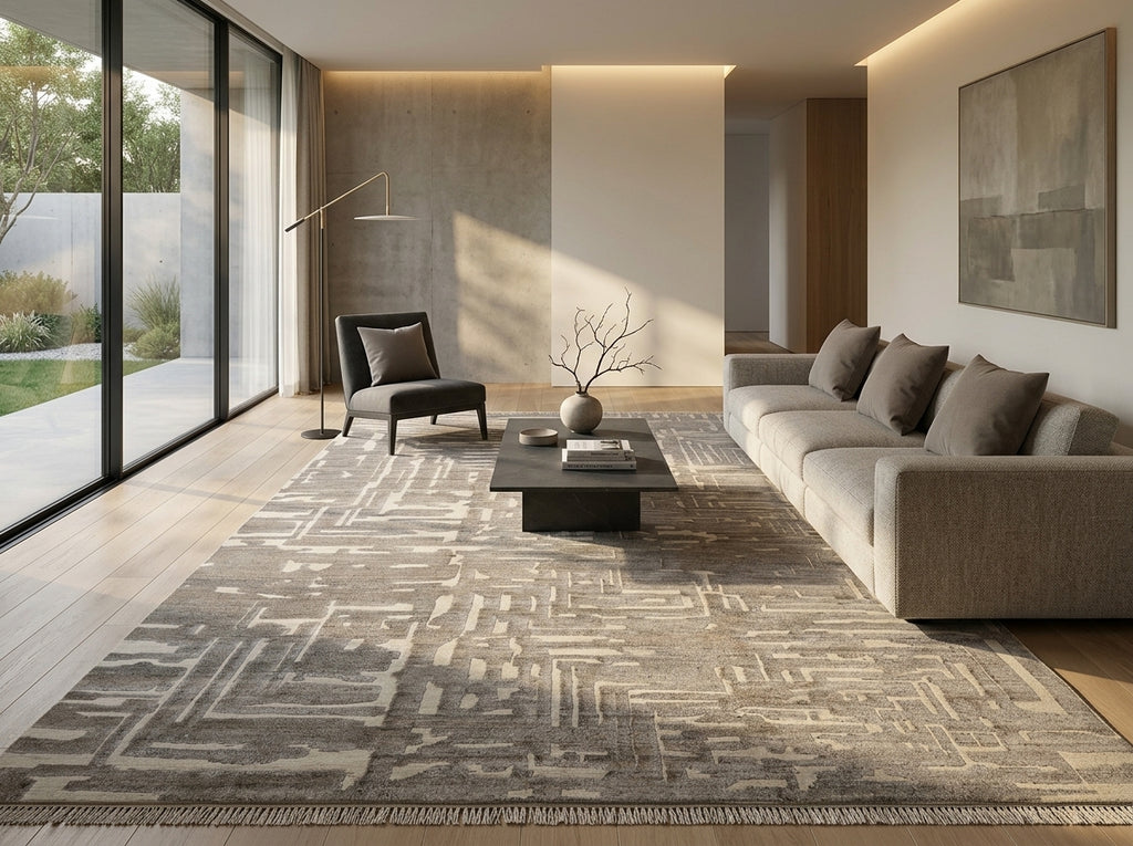 10 X 14 New Handmade Raised Wool pile Modern Rug #F-3304