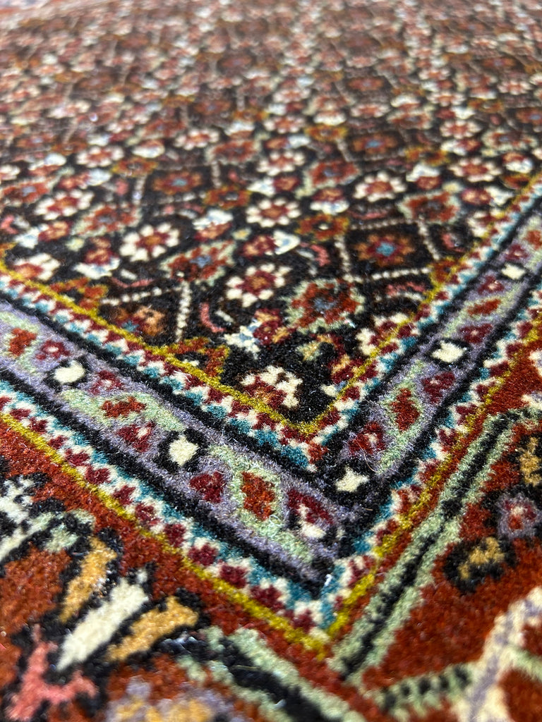 2.4 x 11.3 Persian Tabriz Mahi Wool and Silk Runner #F-6103