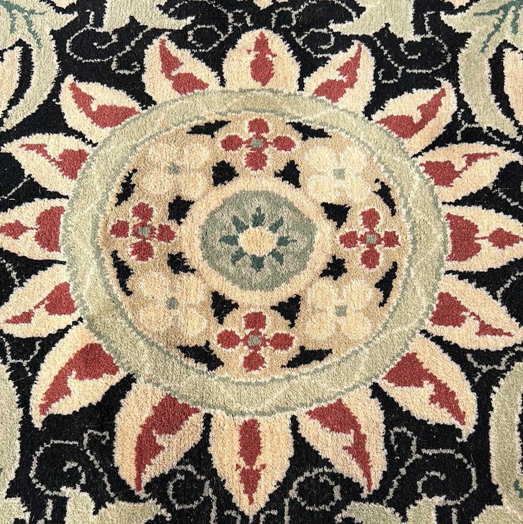 10 x 12 Black Handmade Luxurious Softness Agra Rug 23981