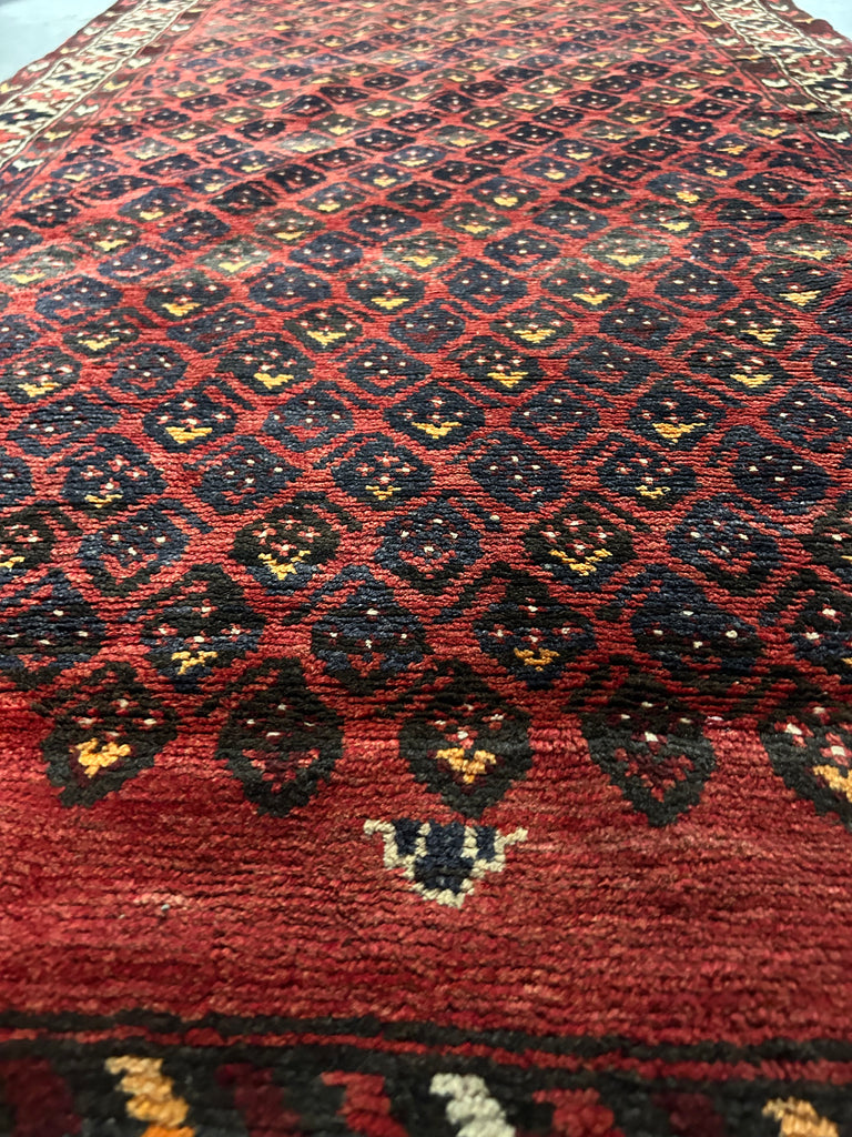 3.4 x 9.4 Beautiful Persian Hamadan Runner 9586