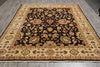 Load image into Gallery viewer, 8 x 10 Dark Brown Black Chobi Peshawar Rug #PIX-10601