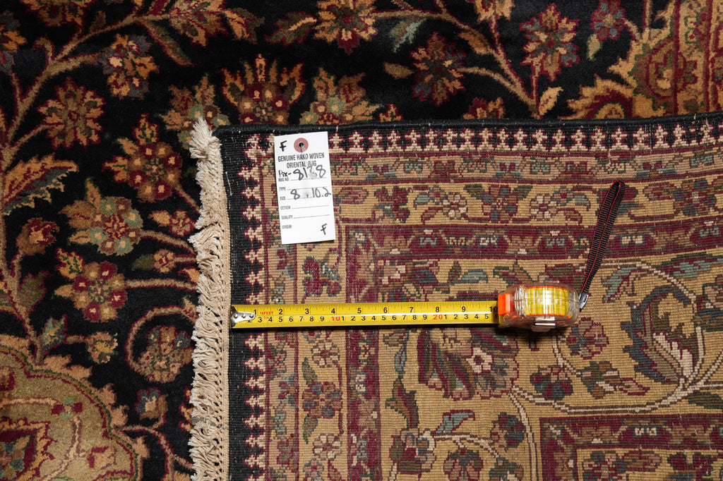 8 x 10 High Quality Jaipur Rug Black Traditional #PIX-8138