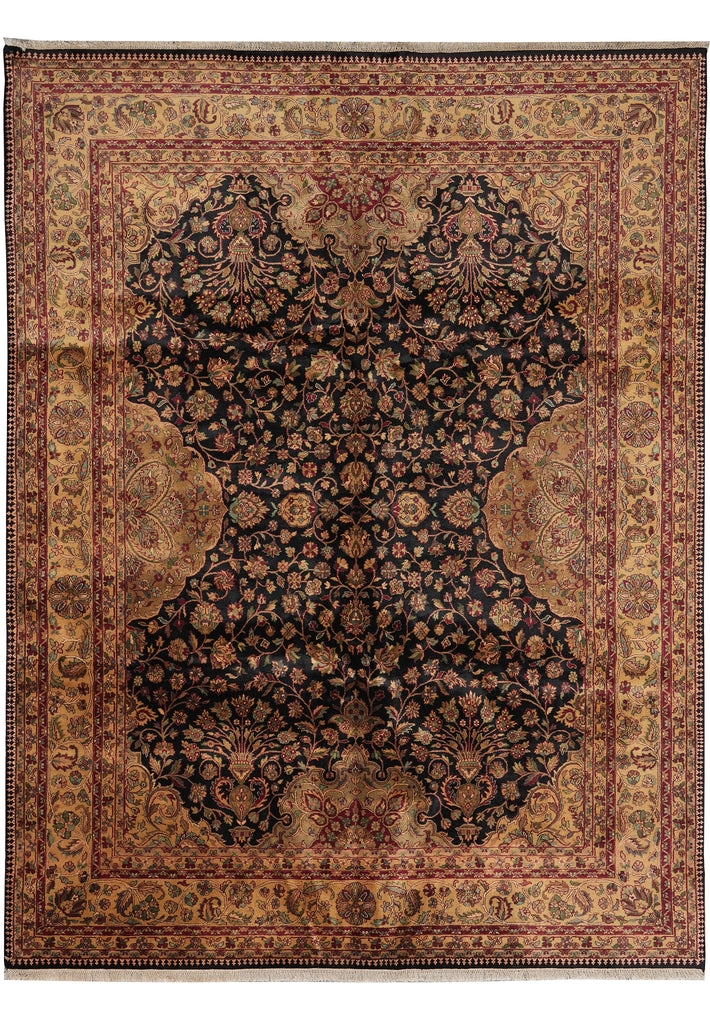 8 x 10 High Quality Jaipur Rug Black Traditional